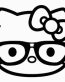 Kitty Kat Nerd Die Cut Decal
