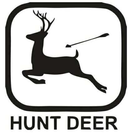 Hunting Deer Diecut Decal 07