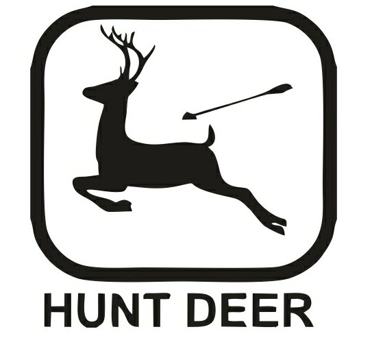 Hunting Deer Diecut Decal 07