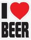 I LOVE BEER FUNNY BEER STICKER