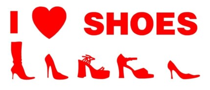 I Love Shoes Decal