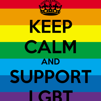 keep calm and support LGBT Sticker 2