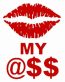 Kiss My Ass Girl Sticker