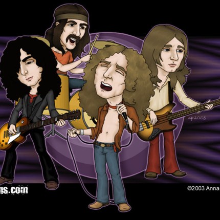 Led Zeppelin Color Band Decal