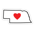 Love Nebraska Sticker