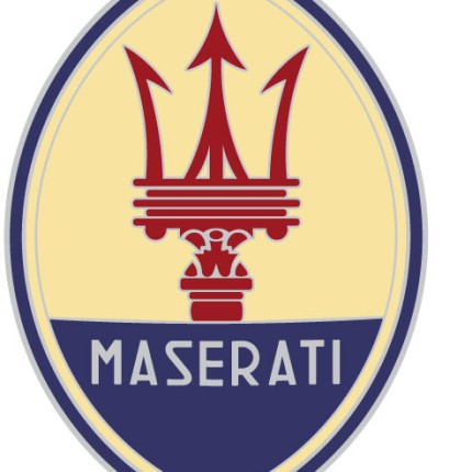 Maserati Logo Color Decal 3