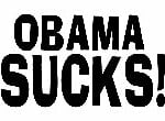 Obama Sucks Decal