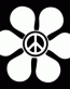 Peace Sign in Daisy Environment Sticker