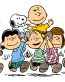 peanuts gang color sticker