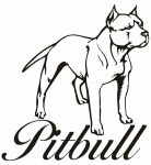 Pitbull Vinyl Car Decal 12