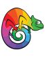 RAINBOW CHAMELEON STICKER