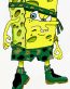 Rambo Spongebob sticker