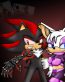 Shadow and Rouge sonic the hedgehog