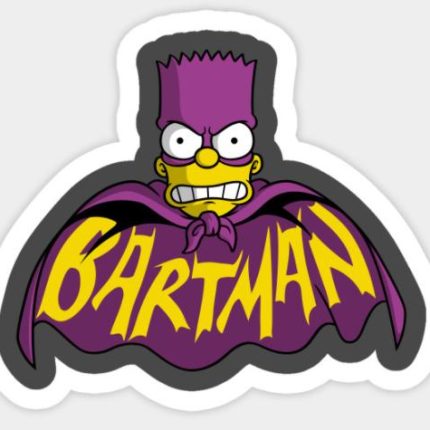 SIMPSON The Bartman Sticker