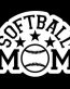 Softball Mom Window Wall Sticker