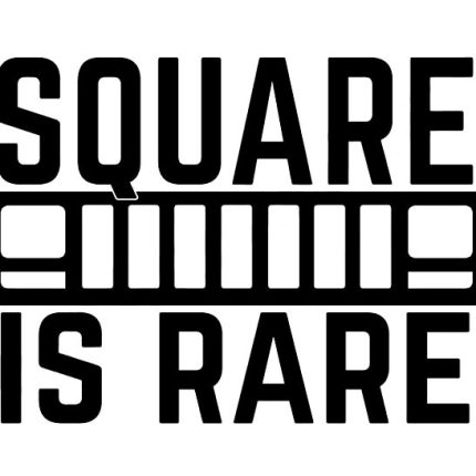 SQUARE IS RARE JEEP DECAL