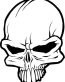 Skull Decal Sticker 01