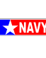Navy vinyl decal