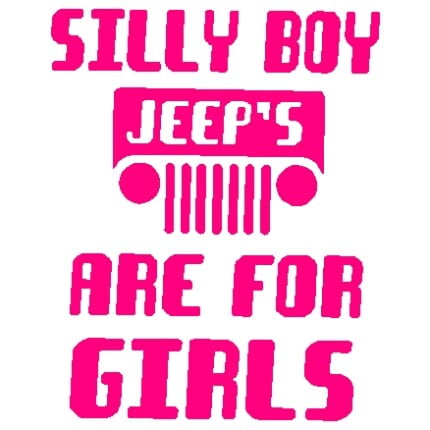 Jeeps are 4 Girls Decal - 633