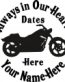 Always in Our Hearts Motorcycle Sticker