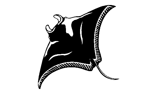 Manta Ray Decal