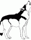 021 Wolf Howling Vinyl Decal