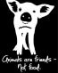 ANIMALS ARE FRIENDS NOT FOOD STICKER