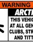 Artic Cat Funny Warning Stickers 8