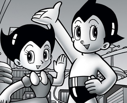 astro boy and girlfriend sticker 2