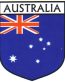 Australia Flag Crest Decal Sticker