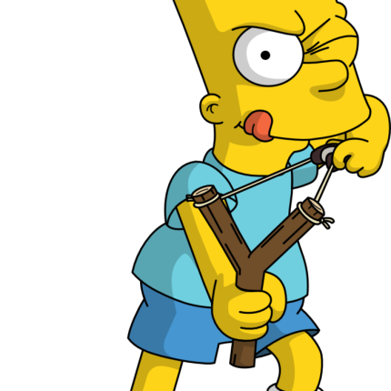 bart-simpson-SLING SHOT Sticker