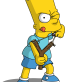 bart-simpson-SLING SHOT Sticker