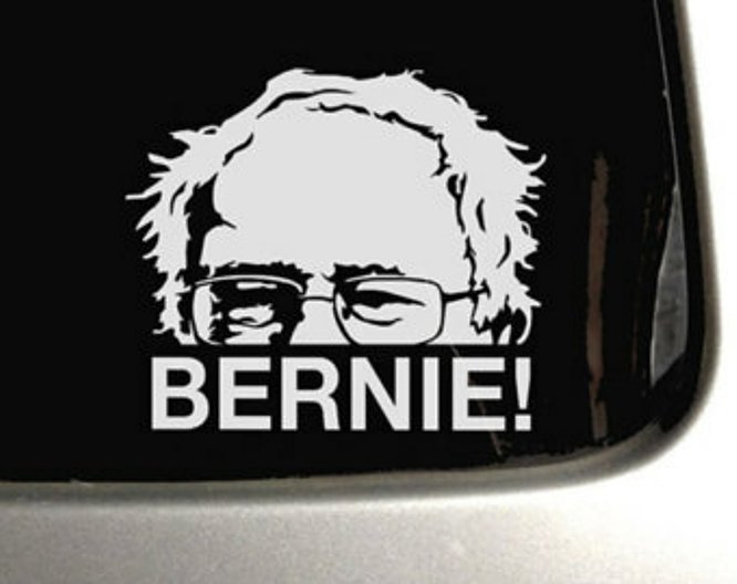 BERNIE 2016 Die Cut Peeping Decal