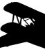 biplane silhouette 3