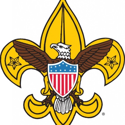 boy scouts detailed color logo sticker