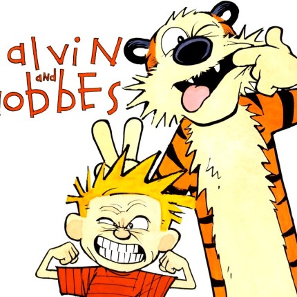 Calvin and Hobbes Rectangular Color Stickers 03