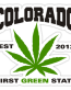 Colorado first green state sticker
