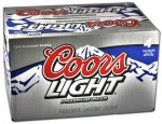 Coors Light case of bottles sticker