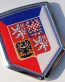 Czech Republic Decal Flag Crest Car Chrome Emblem Sticker
