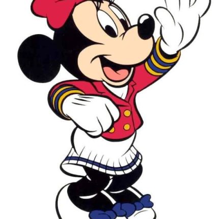 Disney Cruise Ship Mimi Mouse Wave Sticker