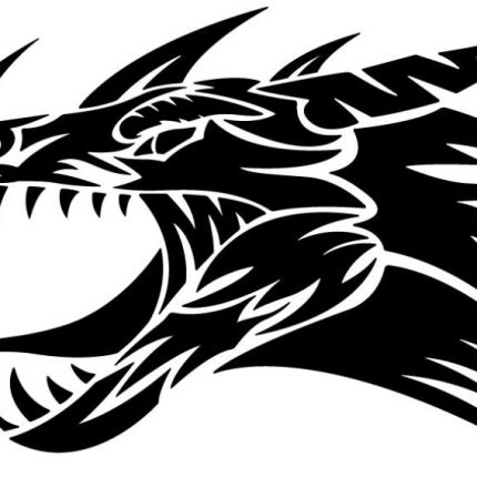 Dragon Die Cut  Animal Tribal Decals  02