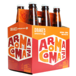 DRAKES BREWING AROMA COMA IPA SIX PACK SHAPED STICKER