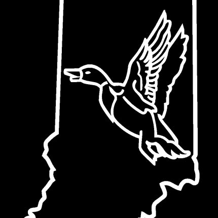 Duck Hunting Indiana Diecut Decal