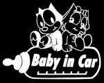 Felix Sticker Baby in Car Diecut Decal