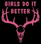 GIRLS DO IT BETTER DEER HUNTING DECAL