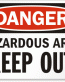 Hazardous Area Danger Sign 5