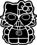 Hello K Darth Vader Sticker Decal 2