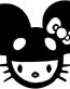 Hello Kitty DJ Deadmau Diecut Decal