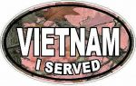 I Served Vietnam FILLS Camo Nature Pink