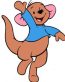 kanga wave pooh sticker